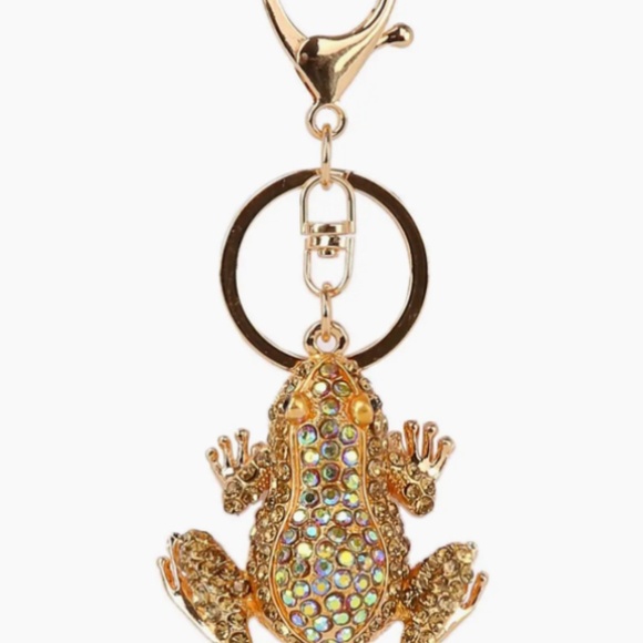 Frog Rhinestone Purse Charm - Picture 3 of 7